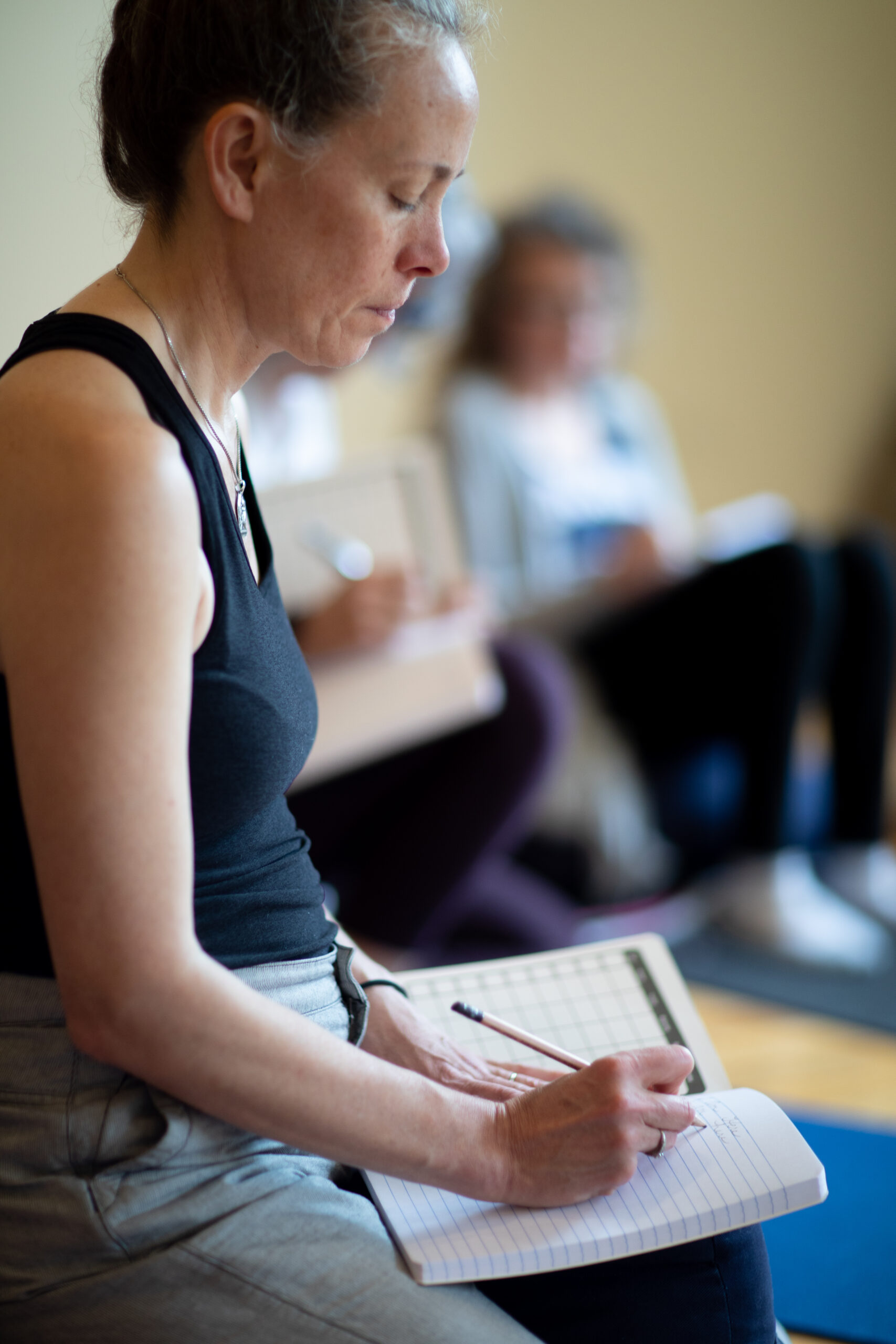 writing on a mat